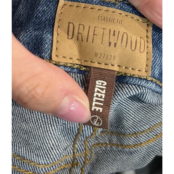 Driftwood Blue Classic Gizelle Embroidered Women's Jeans‎ Size W27 L29 - Picture 3 of 5